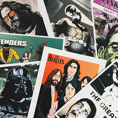 several art poster prints