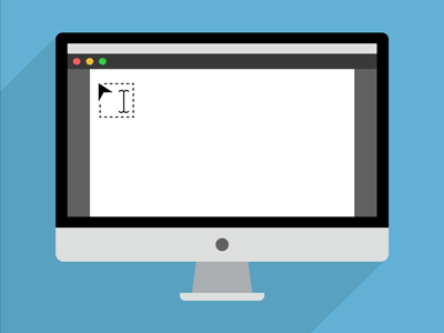 designer icon drawing a text box